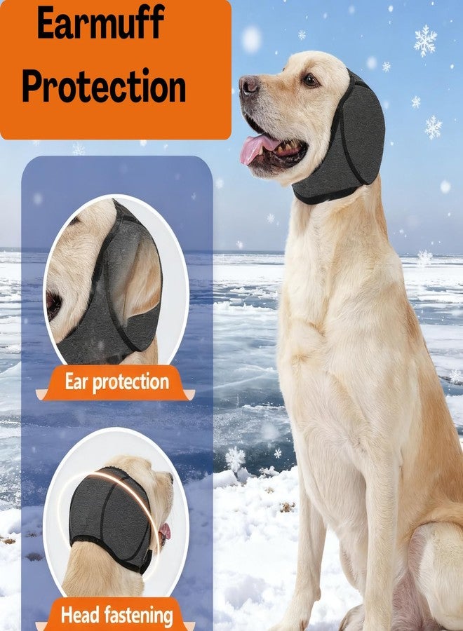TecoKart® Dog Ear Muffs for Noise Protection, Black L Size (Head Circumference 45-60CM, Recommended Weight 30-42.5KG) | Ear Muffs for Dogs Noise Cancelling, Dog Ear Protector for Crackers Sound & Cold - Image 4